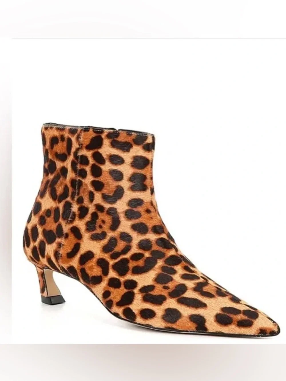 Gianni Bini Size 7 Georgina Leopard Calf‎ Hair Booties